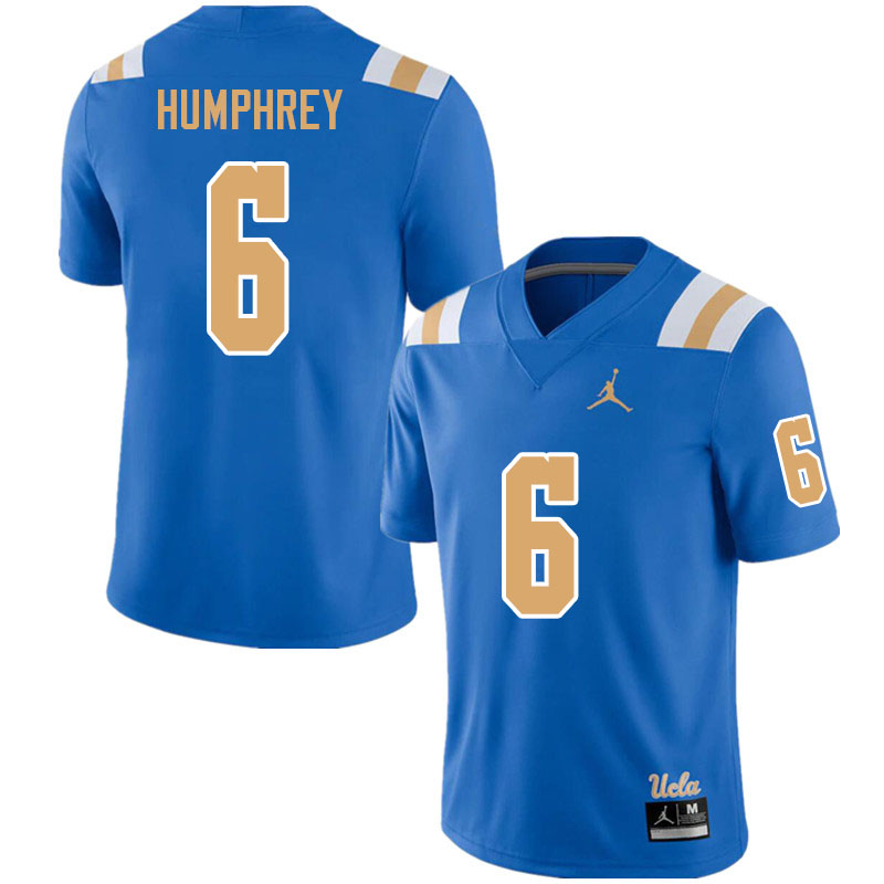 Jordan Brand Men #6 John Humphrey UCLA Bruins College Football Jerseys Sale-Blue